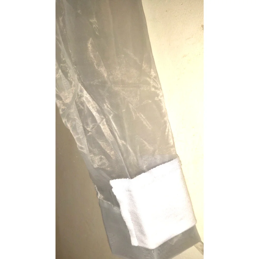 Fashion Nova White Muse Hoodie Sz S Sheer Boxy Jacket Space Futuristic New NWT S - Picture 4 of 16